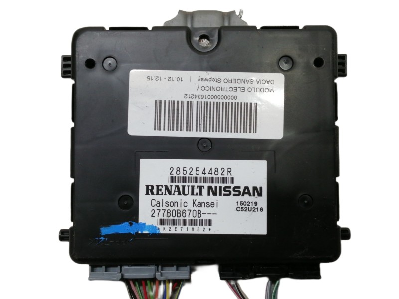 Recambio de modulo electronico para dacia sandero stepway referencia OEM IAM 285254482R 27760B670B C52U216