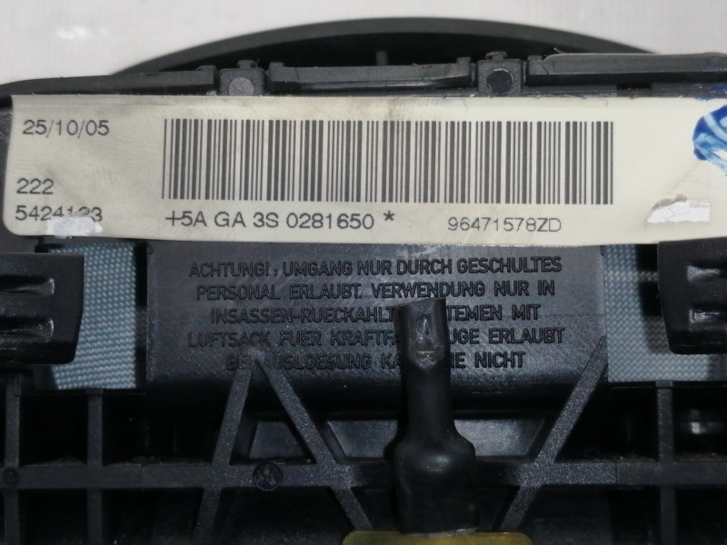 Recambio de airbag delantero izquierdo para citroën c4 berlina 1.6 16v hdi referencia OEM IAM 96471578ZD  