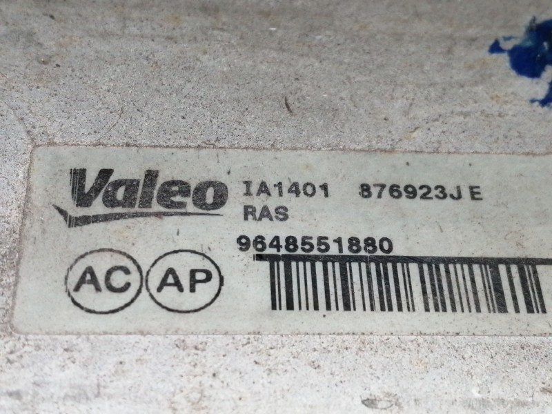 Recambio de intercooler para citroën c4 berlina 1.6 16v hdi referencia OEM IAM 9648551880  