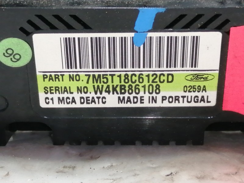 Recambio de mando calefaccion / aire acondicionado para ford focus lim. (cb4) titanium referencia OEM IAM 7M5T18C612CD 7M5T18C61