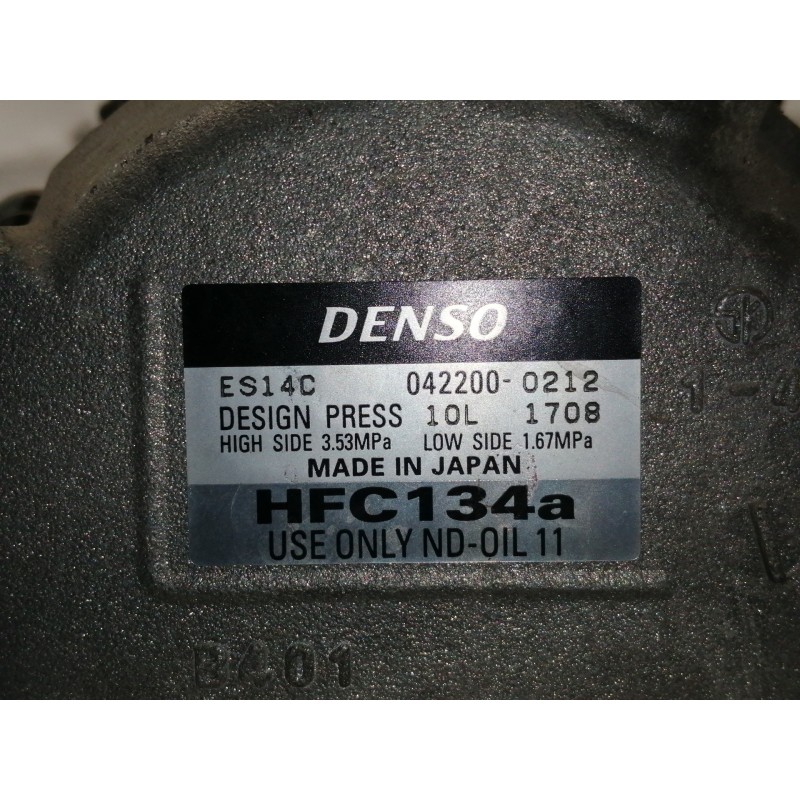 Recambio de compresor aire acondicionado para toyota prius (nhw30) advance referencia OEM IAM 0422000212 8837047030 ES14C 