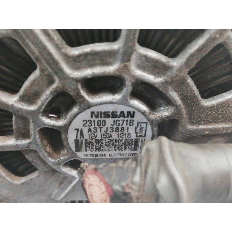 Recambio de alternador para renault koleos 2.0 dci diesel fap referencia OEM IAM 23100JG71B A3TJ3881 