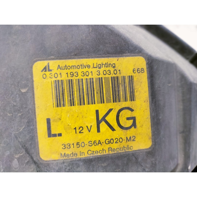 Recambio de faro izquierdo para honda civic berlina 5 (eu7/8) 1.6i es referencia OEM IAM 0301193301 33150 668 305 235 671 PARA P