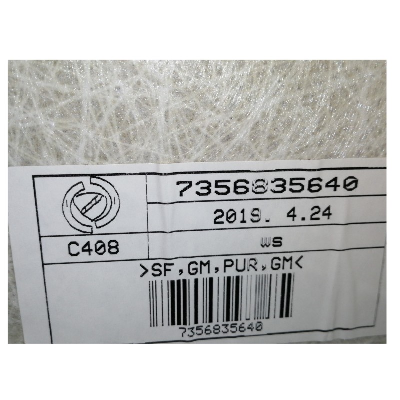 Recambio de techo interior para fiat 500 cabrio (150) lounge referencia OEM IAM 7356835640  