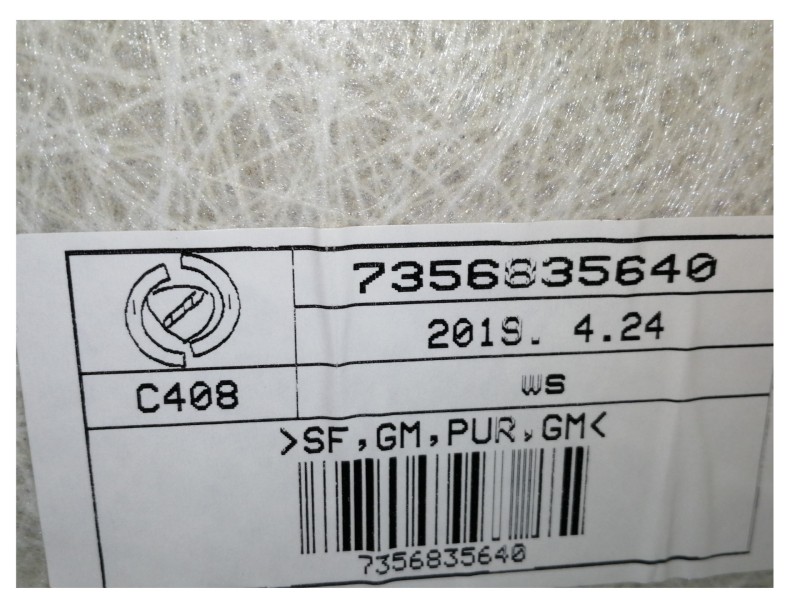 Recambio de techo interior para fiat 500 cabrio (150) lounge referencia OEM IAM 7356835640  