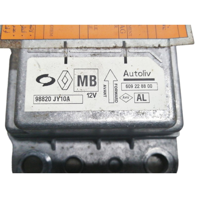 Recambio de centralita airbag para renault koleos 2.0 dci diesel fap referencia OEM IAM 98820JY10A 609228800 