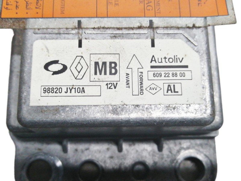 Recambio de centralita airbag para renault koleos 2.0 dci diesel fap referencia OEM IAM 98820JY10A 609228800 