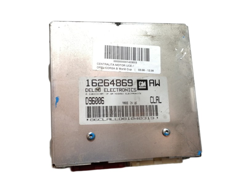 Recambio de centralita motor uce para opel corsa b world cup referencia OEM IAM 16264869 D96006 