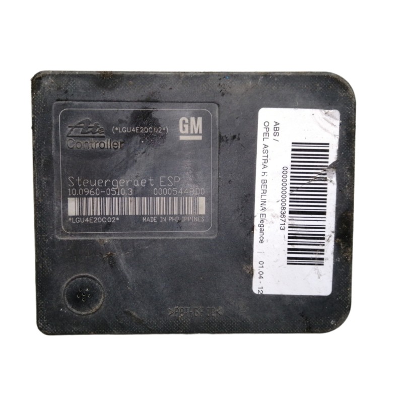 Recambio de abs para opel astra h berlina elegance referencia OEM IAM 10020601274  