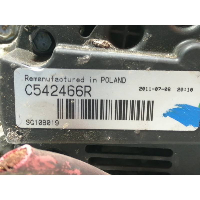 Recambio de alternador para renault scenic (ja..) 1.9 dci authentique referencia OEM IAM C542466R SG10B019 