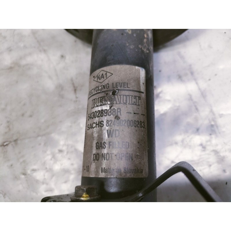 Recambio de amortiguador delantero izquierdo para dacia dokker access referencia OEM IAM 543028938R 824902006283 