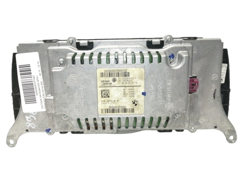 Recambio de sistema navegacion gps para bmw x3 (f25) xdrive 20d referencia OEM IAM 000250410301 929430902 / CI932378501 03036400