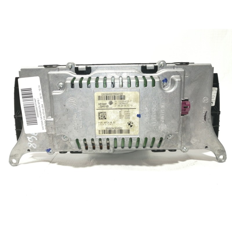 Recambio de sistema navegacion gps para bmw x3 (f25) xdrive 20d referencia OEM IAM 000250410301 929430902 / CI932378501 03036400