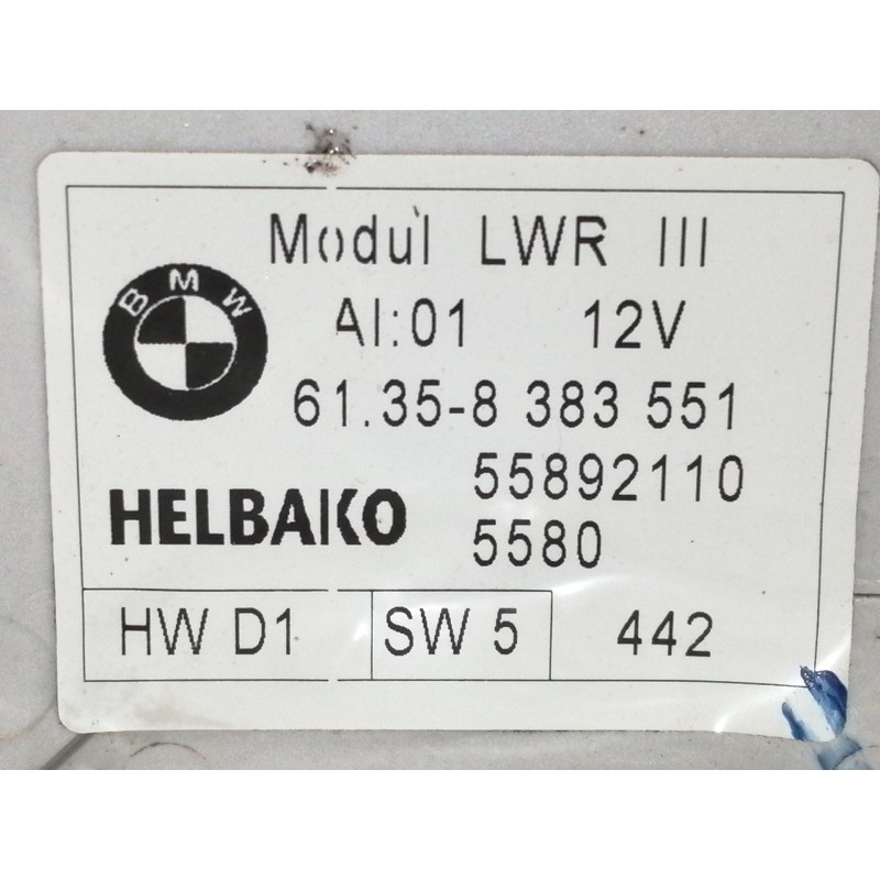 Recambio de centralita faros xenon para mini mini (r50,r53) cooper referencia OEM IAM 61358383551  