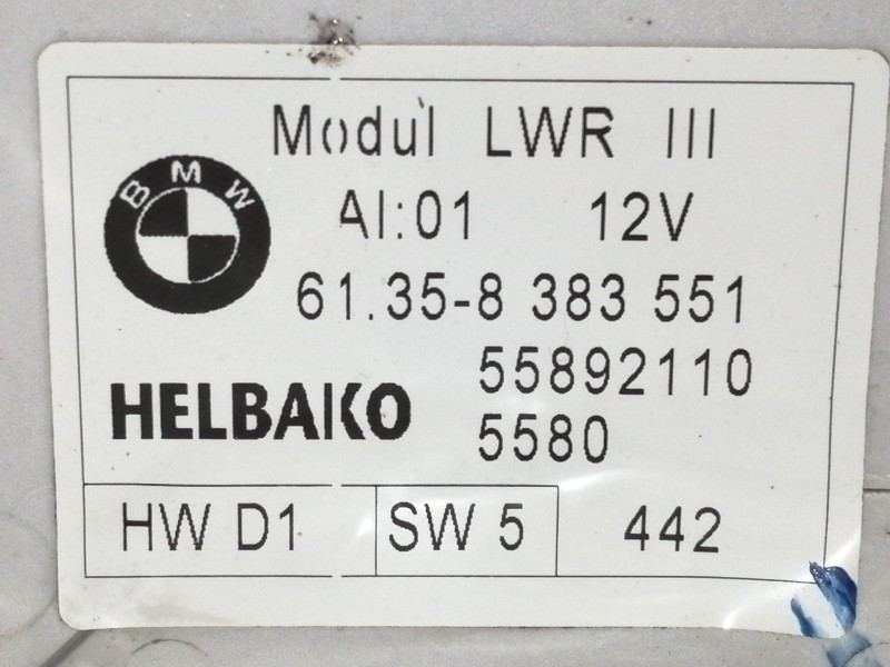 Recambio de centralita faros xenon para mini mini (r50,r53) cooper referencia OEM IAM 61358383551  