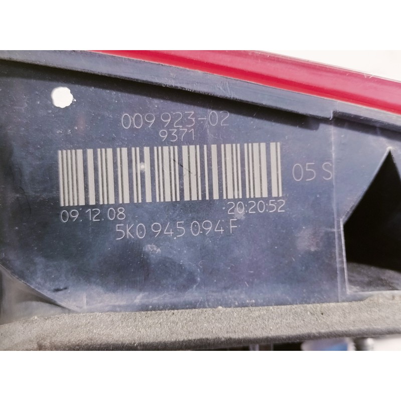 Recambio de piloto trasero derecho interior para volkswagen golf vi (5k1) advance referencia OEM IAM 5K0945094F  