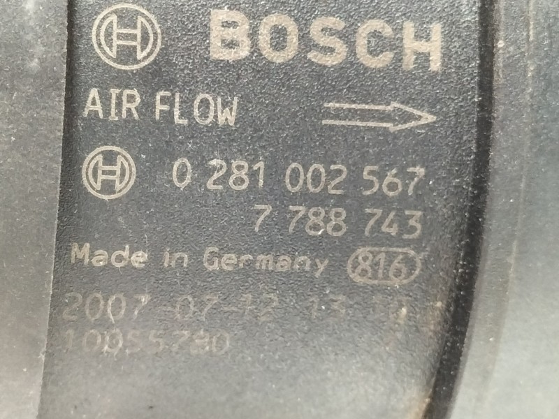 Recambio de caudalimetro para bmw serie 1 berlina (e81/e87) 2.0 16v diesel referencia OEM IAM 0281002567  
