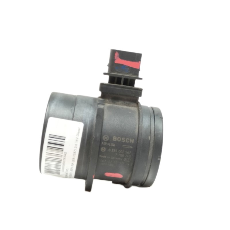 Recambio de caudalimetro para bmw serie 1 berlina (e81/e87) 2.0 16v diesel referencia OEM IAM 0281002567  