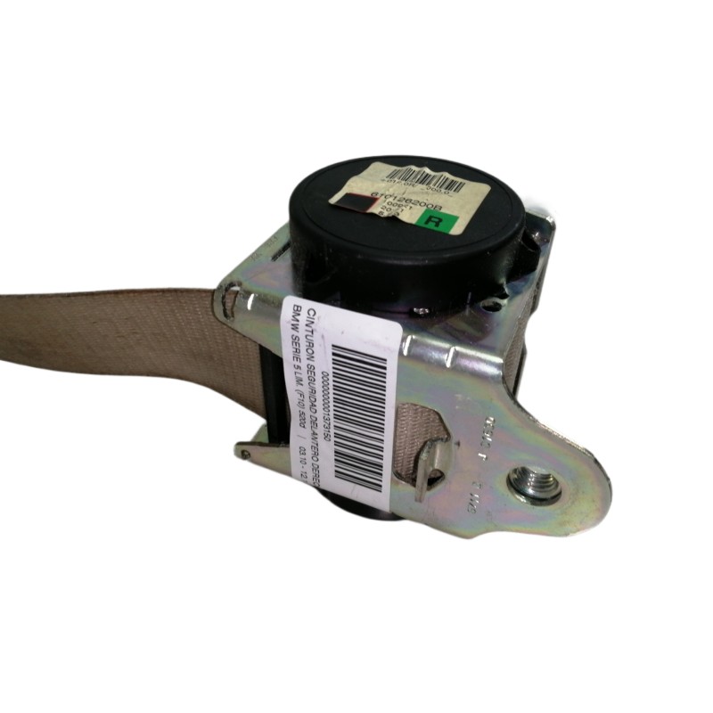Recambio de cinturon seguridad delantero derecho para bmw serie 5 lim. (f10) 520d referencia OEM IAM 610126200B  