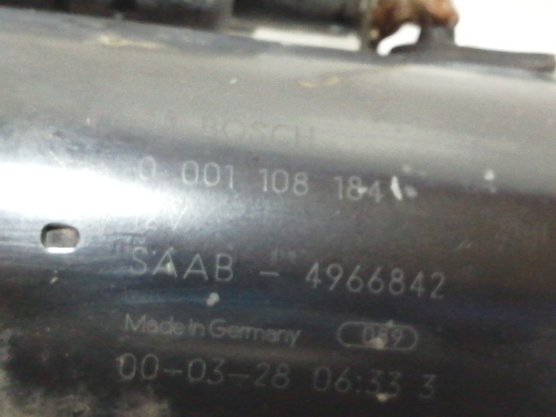 Recambio de motor arranque para saab 9-3 berlina 2.0 se turbo referencia OEM IAM 0001108184  