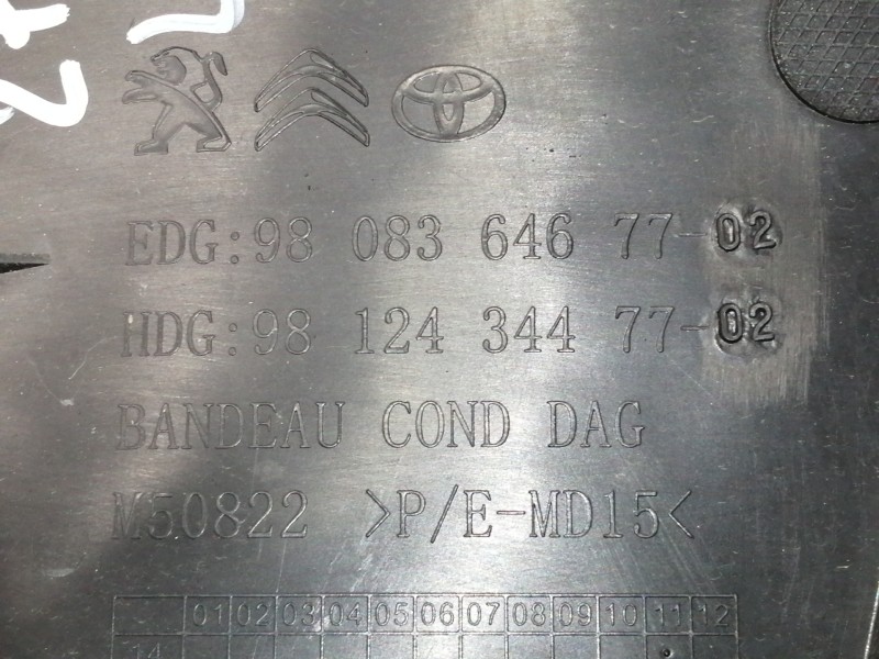 Recambio de moldura para opel vivaro furgón l express referencia OEM IAM 98083646ZD 9808364677 / 1684982XZD30581 9812434477