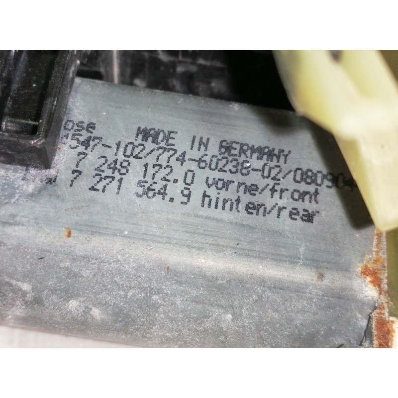 Recambio de elevalunas trasero derecho para bmw serie 5 lim. (f10) 520d referencia OEM IAM 914547102 72481720/942889100 77460238