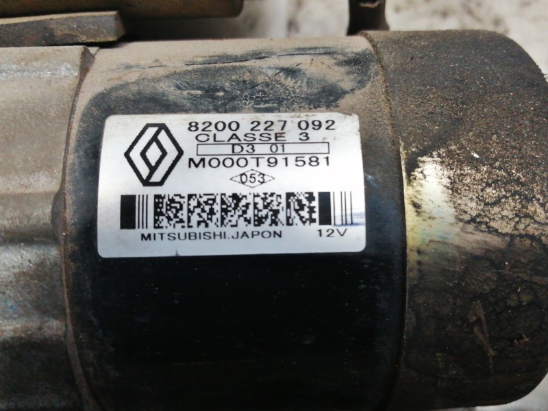Recambio de motor arranque para renault clio ii fase ii (b/cb0) 1.5 dci diesel referencia OEM IAM 8200227092  