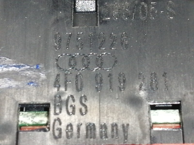 Recambio de interruptor para audi a6 berlina (4f2) 2.0 tdi referencia OEM IAM 4F0919281  