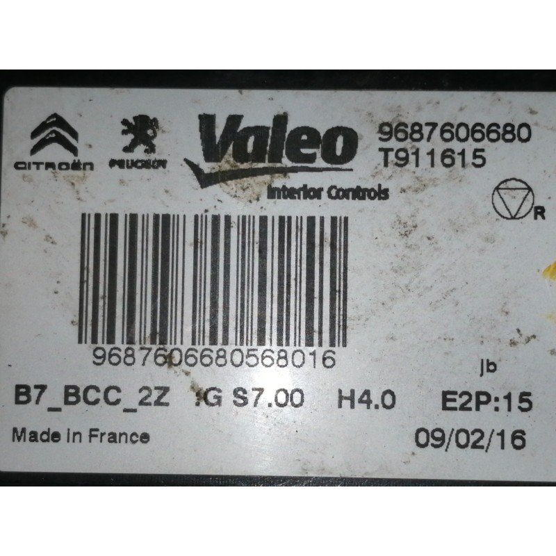 Recambio de modulo electronico para citroën c4 lim. feel referencia OEM IAM 9687606680 T911615 