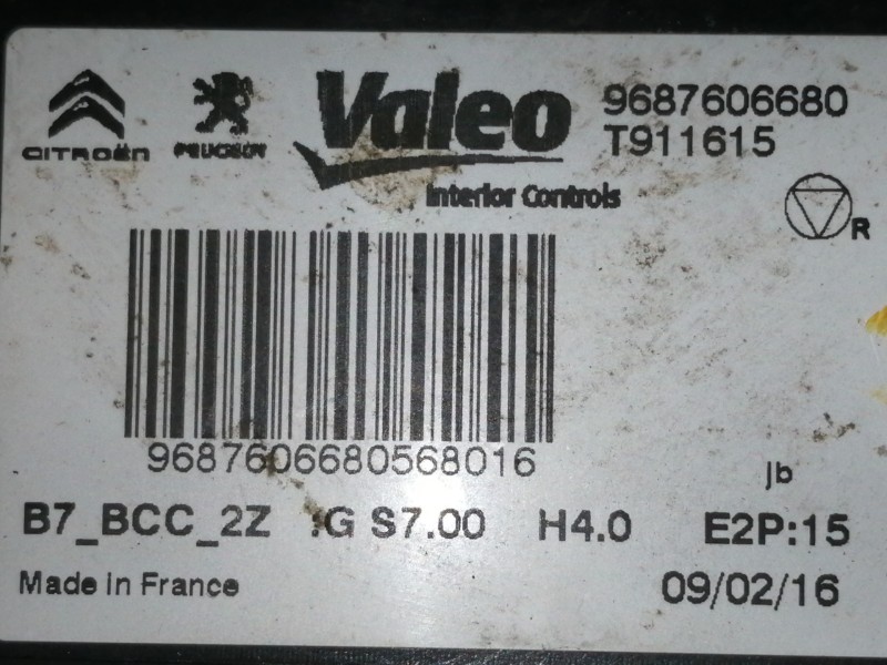 Recambio de modulo electronico para citroën c4 lim. feel referencia OEM IAM 9687606680 T911615 