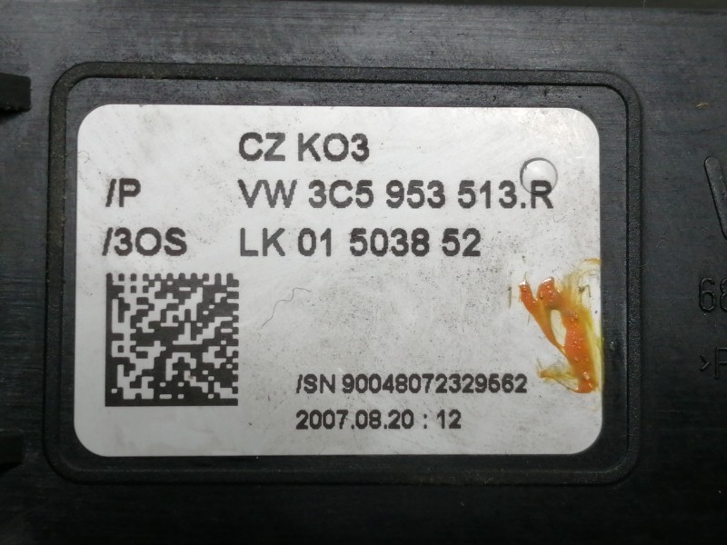 Recambio de mando multifuncion para volkswagen passat berlina (3c2) trendline referencia OEM IAM 3C5953507BJ 3C5953513R 