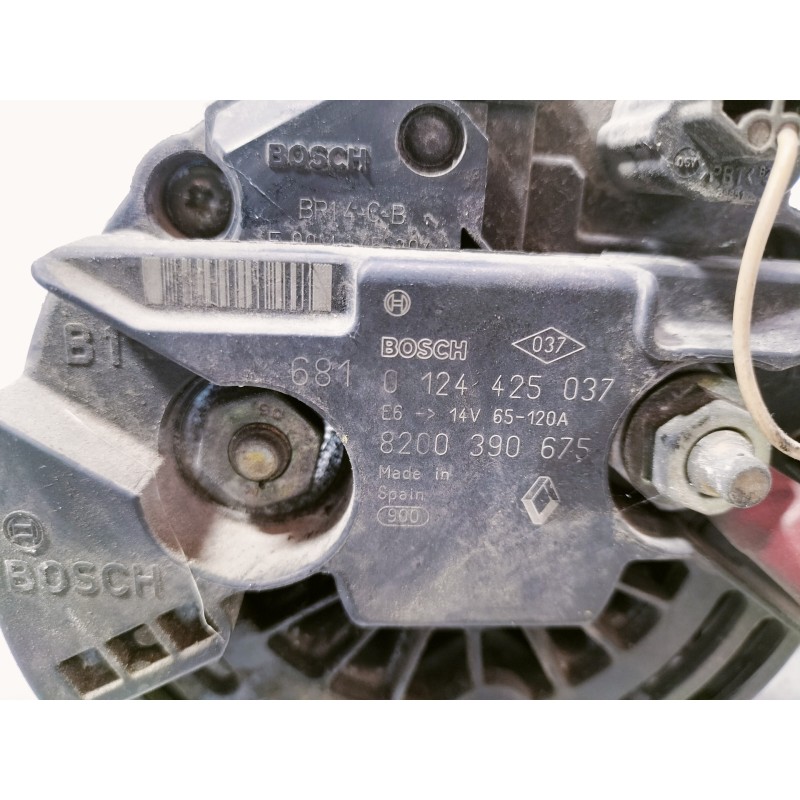 Recambio de alternador para renault modus authentique referencia OEM IAM 0124425037 8200390675 