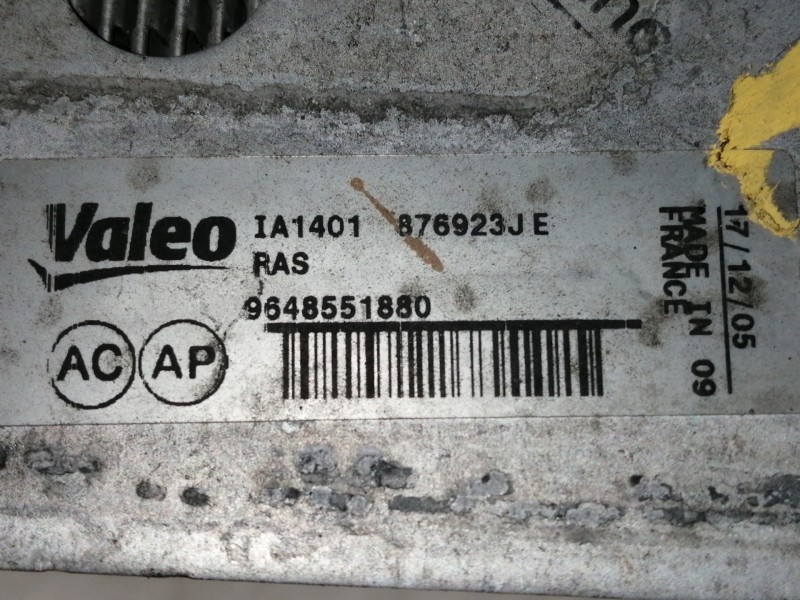 Recambio de intercooler para peugeot 307 berlina (s2) xsi referencia OEM IAM 9648551880 876923JE IA1401876923JE 