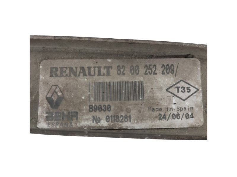 Recambio de intercooler para renault clio ii fase ii (b/cb0) authentique referencia OEM IAM 8200252209  
