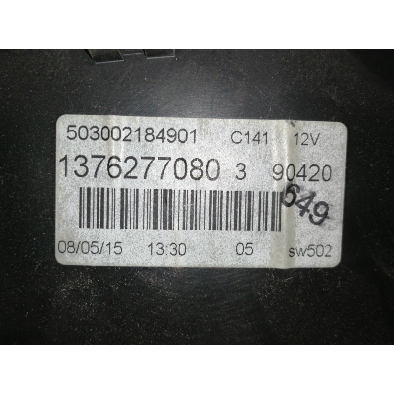 Recambio de cuadro instrumentos para fiat fiorino sx furg. referencia OEM IAM 1376277080 503002184901 1376275080