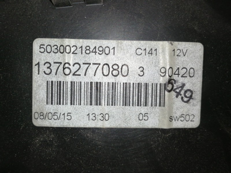 Recambio de cuadro instrumentos para fiat fiorino sx furg. referencia OEM IAM 1376277080 503002184901 1376275080
