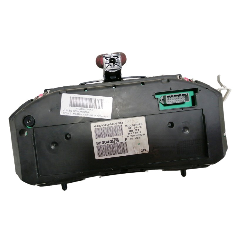 Recambio de cuadro instrumentos para renault megane ii berlina 5p authentique referencia OEM IAM 8200408798  