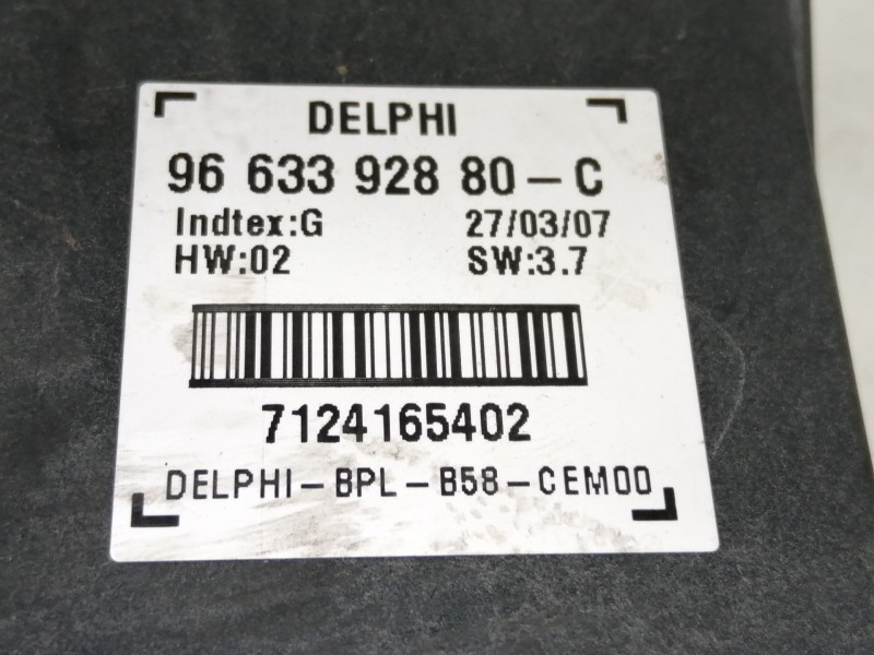 Recambio de modulo electronico para citroën c4 picasso exclusive referencia OEM IAM 9663392880C 7124165402 