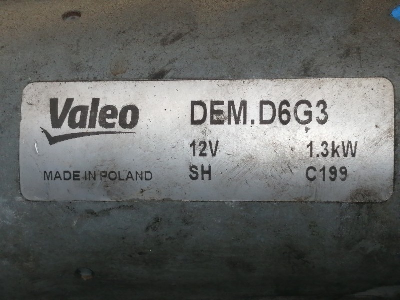 Recambio de motor arranque para peugeot 307 break/sw (s2) sw referencia OEM IAM C199 DEMD6G3 