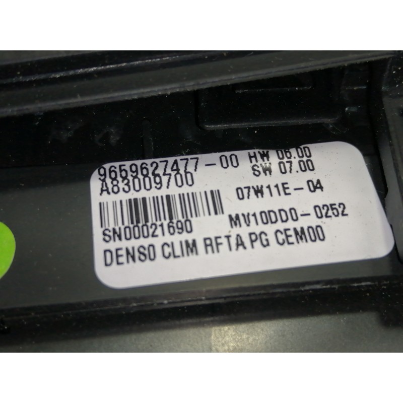 Recambio de mando calefaccion / aire acondicionado para citroën c4 picasso exclusive referencia OEM IAM 9659627477 965962747700 