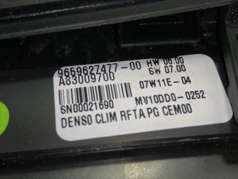 Recambio de mando calefaccion / aire acondicionado para citroën c4 picasso exclusive referencia OEM IAM 9659627477 965962747700 