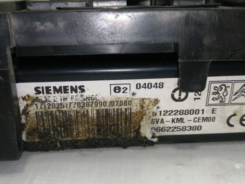 Recambio de modulo electronico para citroën c4 picasso exclusive referencia OEM IAM 9662258380 S122288001E 