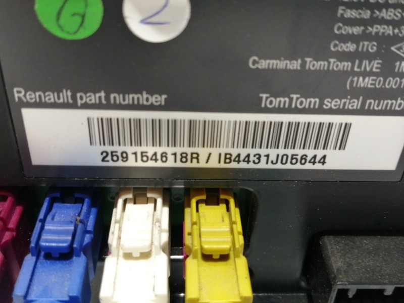 Recambio de pantalla multifuncion para renault laguna iii bt3s referencia OEM IAM 259154618R  