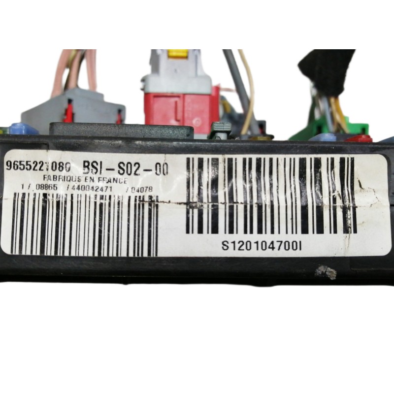 Recambio de caja reles / fusibles para peugeot 407 st sport pack referencia OEM IAM 9655221080 S120104700L 