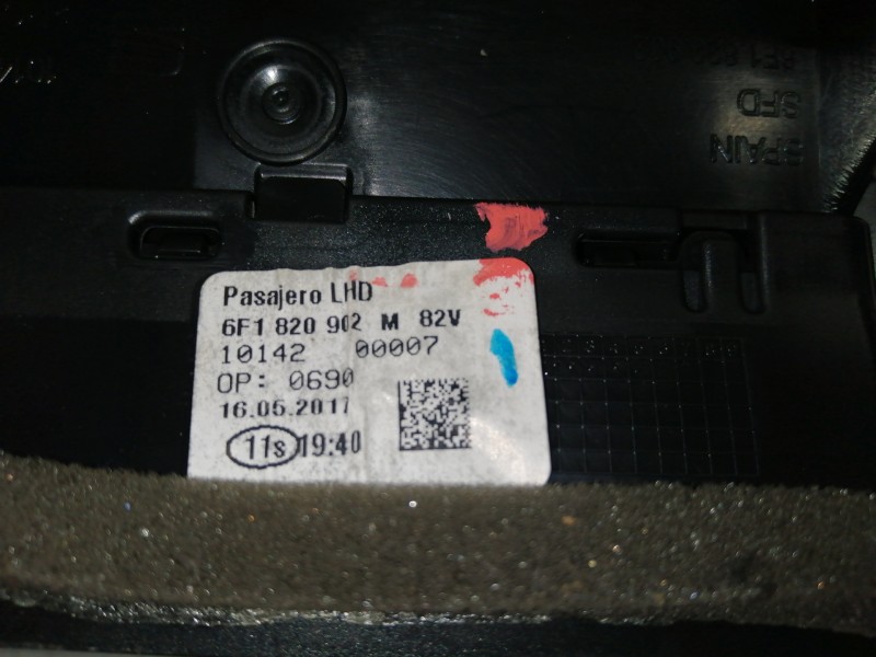 Recambio de rejilla aireadora para seat ibiza (kj1) style referencia OEM IAM 6F1820902M  