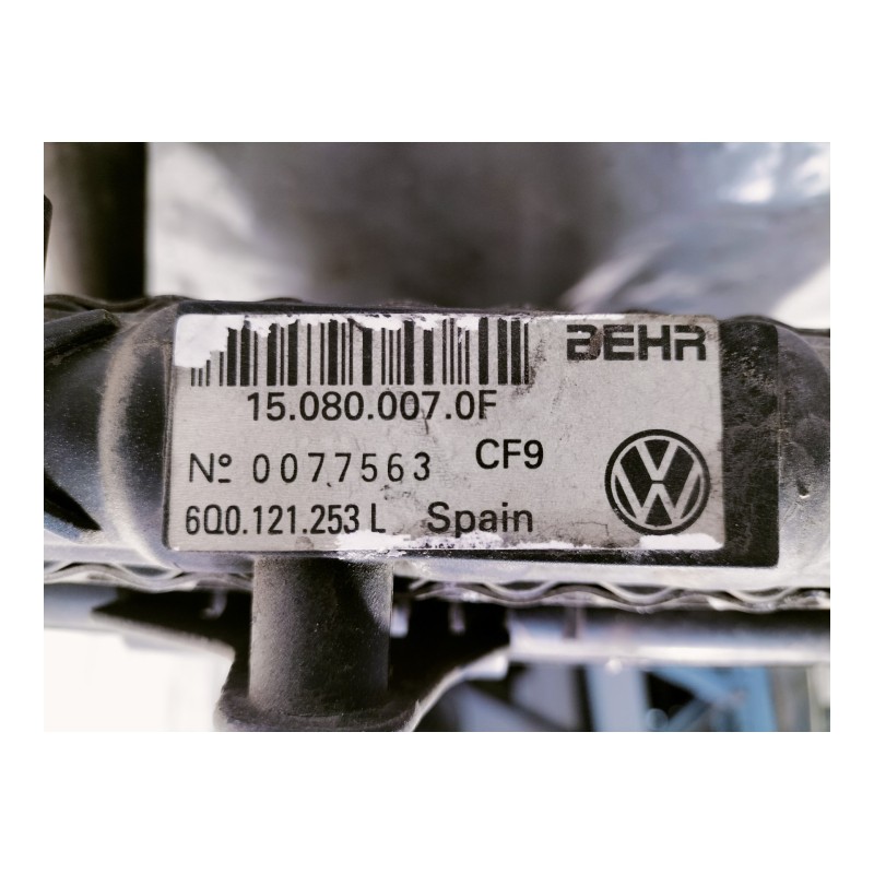 Recambio de radiador agua para skoda fabia (6y2/6y3) comfort referencia OEM IAM 6Q0121253L 150800070F 
