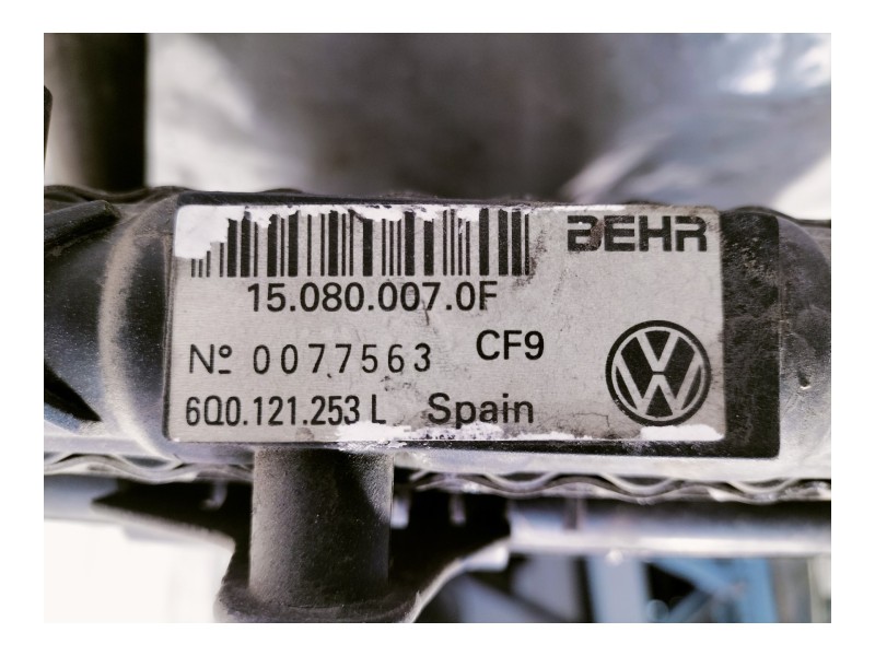 Recambio de radiador agua para skoda fabia (6y2/6y3) comfort referencia OEM IAM 6Q0121253L 150800070F 