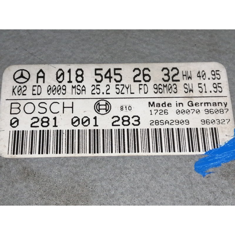 Recambio de centralita motor uce para mercedes-benz clase e (w210) berlina diesel 290 turbodiesel (210.017) referencia OEM IAM A