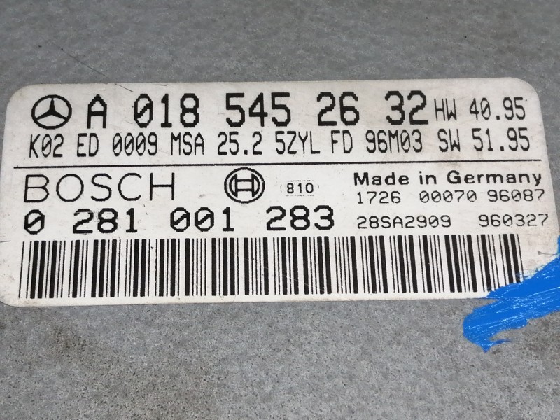 Recambio de centralita motor uce para mercedes-benz clase e (w210) berlina diesel 290 turbodiesel (210.017) referencia OEM IAM A