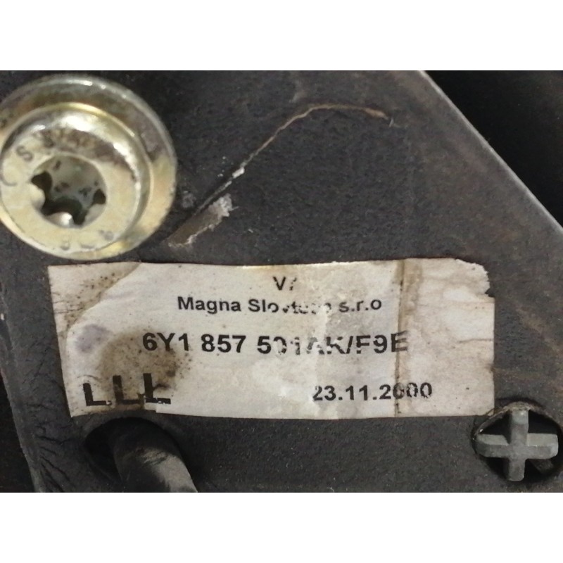 Recambio de retrovisor izquierdo para skoda fabia (6y2/6y3) comfort referencia OEM IAM 6Y1857501AK  MANUAL